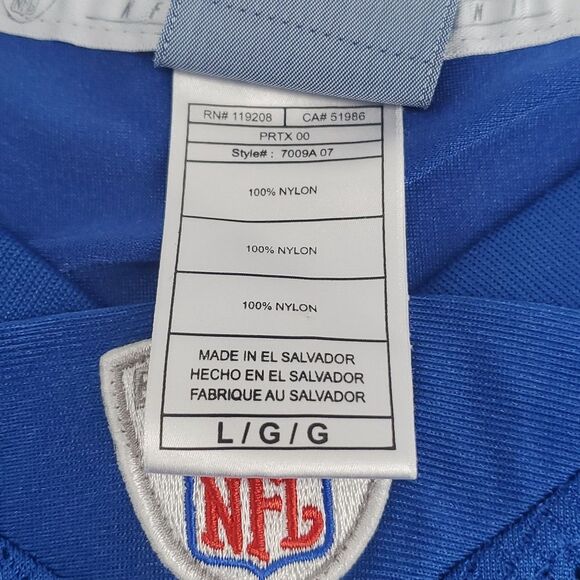 Reebok Vintage Indianapolis Colts #18 Peyton Manning Football Fan Jersey Large - Picture 5 of 16